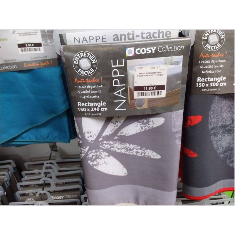 NAPPE IMPRIMEE 100% POLYESTER RECT. 150X240