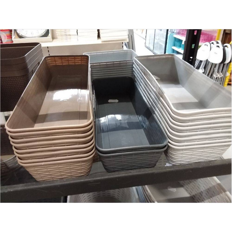 CORBEILLE RANGEMENT 33.5X13X6.4CM