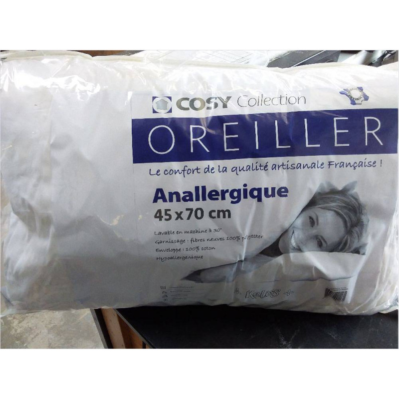 OREILLER 45 X 70 CM ANALLERGIQUE