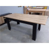 TABLE STYLE INDUS - MANCHESTER 90*160 + 1 ALLONGE DE 40