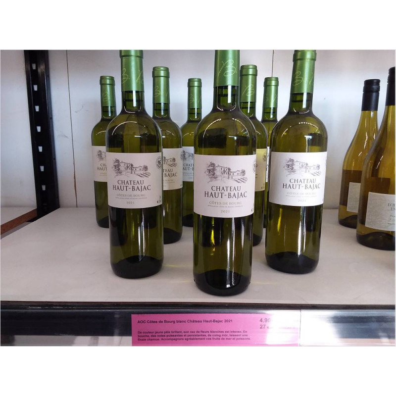 COTE DE BOURG BLANC - 2021 - CHATEAU HAUT BAJAC