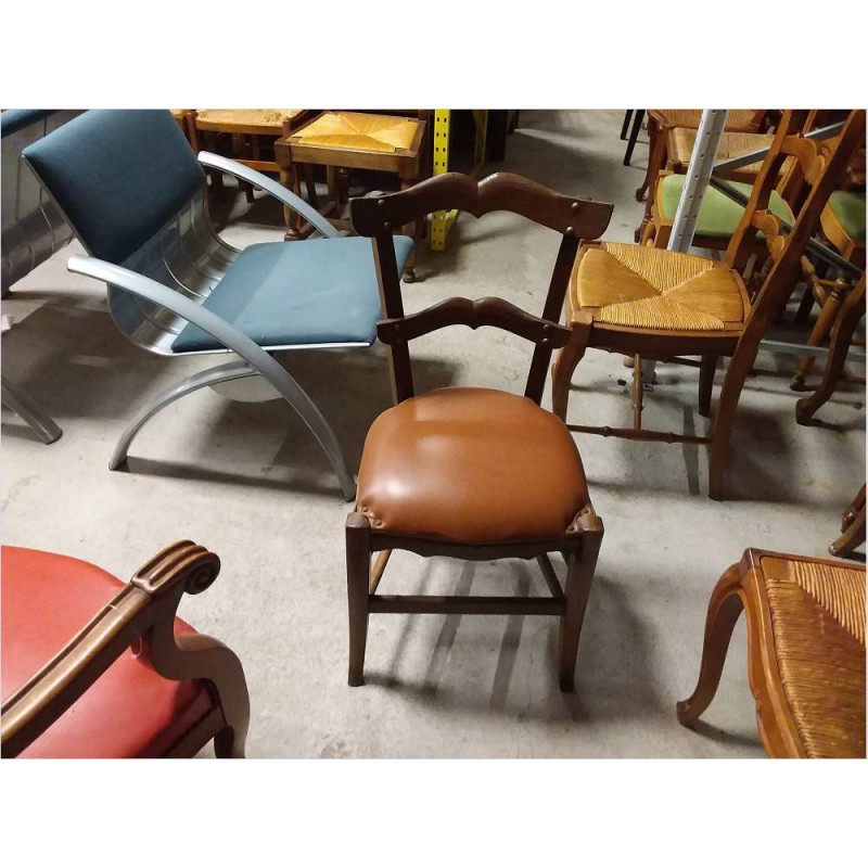4 CHAISES PAILLE