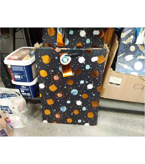 SAC CADEAU GALAXIE 45X33X22 CM