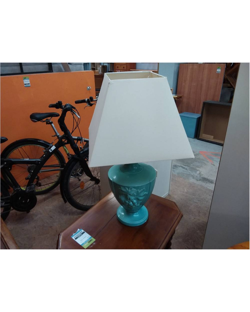 LAMPE BLEU (AVEC ABAT-JOUR)
