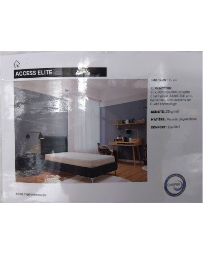 ACCESS ELITE 140 X 190 CM  - MOUSSE 15 CM