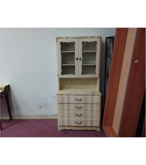 MEUBLE VITRINE BLANC