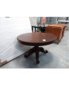 TABLE OVALE 2 TIROIRS 
