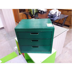 MEUBLE 3 TIROIRS VERT 