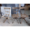 3 CHAISES ALSACIENNE EN L ETAT