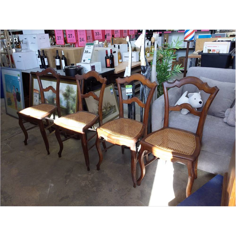 LOT DE 4 CHAISES