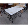 TABLE BASSE FER MARBRE