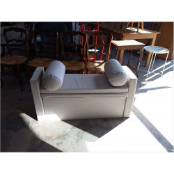 BANQUETTE COFFRE GRIS
