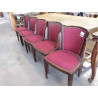 LOT DE 5 CHAISES ANNEE 50