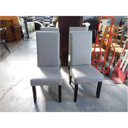LOT DE 4 CHAISES MODERN