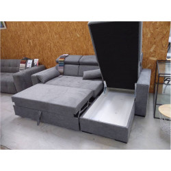MONSON - CANAPE D\'ANGLE AVEC TETIERES - CONVERTIBLE ET COFFRE