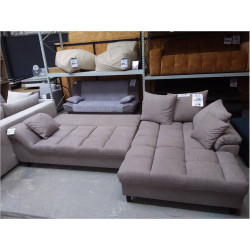 ERICE - CANAPE D\'ANGLE CONVERTIBLE ET COFFRE