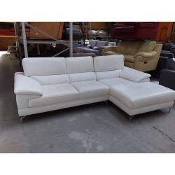 CANAPE D ANGLE BLANC 