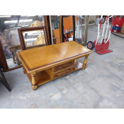 TABLE BASSE BOIS 2 TIROIRS