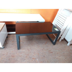 TABLE BASSE VERRE NOIR