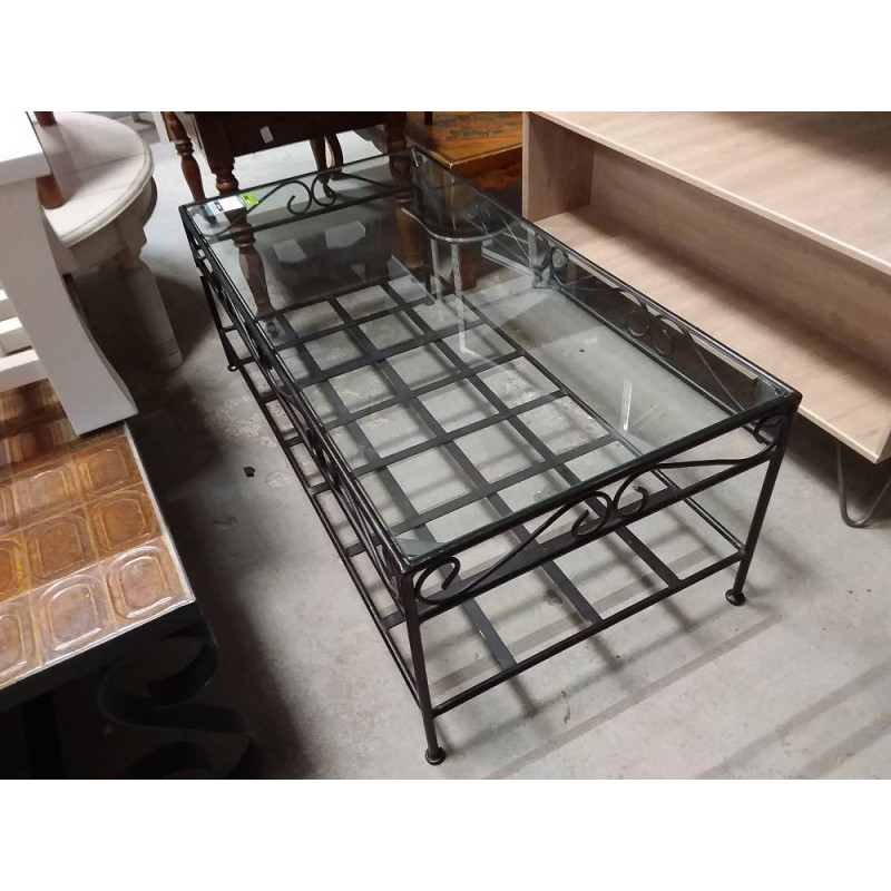 TABLE BASSE VERRE