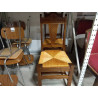 6 CHAISES BOIS PAILLES