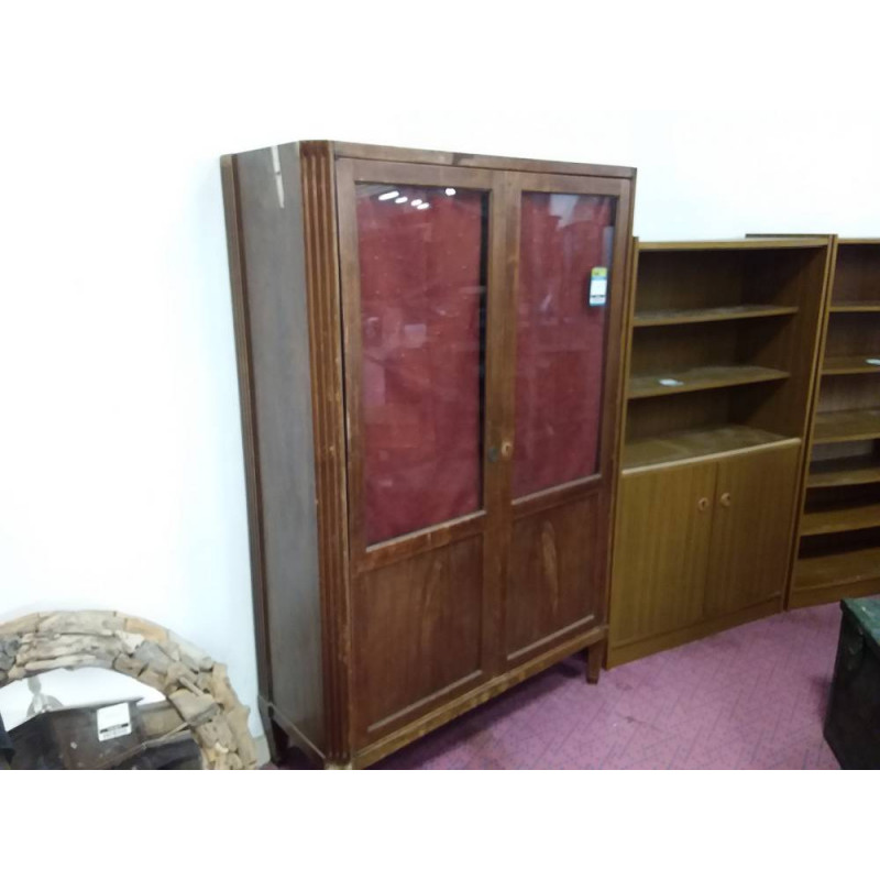 BIBLIOTHEQUE 2 PORTES VITREE