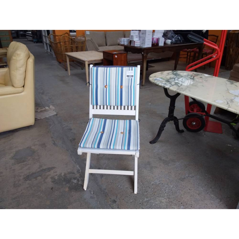 CHAISE PLIANTE BANCHE