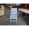 CHAISE PLIANTE BANCHE