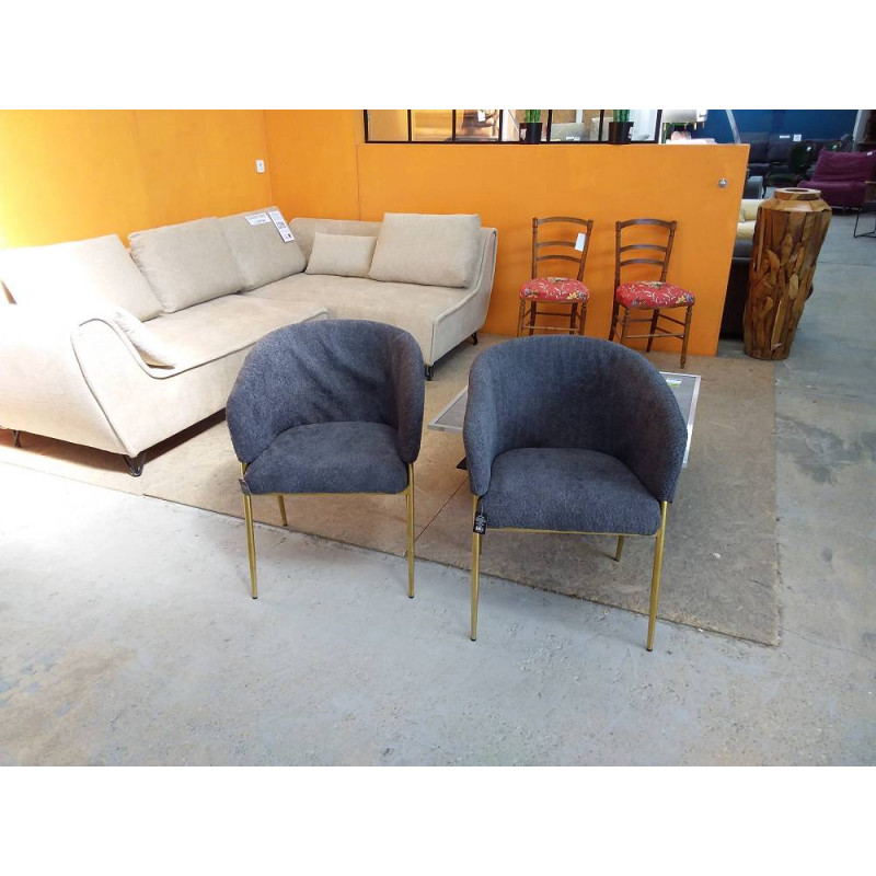 PAIRE DE FAUTEUILS BASILE - MARQUE POTIRON