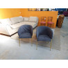 PAIRE DE FAUTEUILS BASILE - MARQUE POTIRON