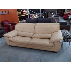 CANAPE CUIR JAUNE