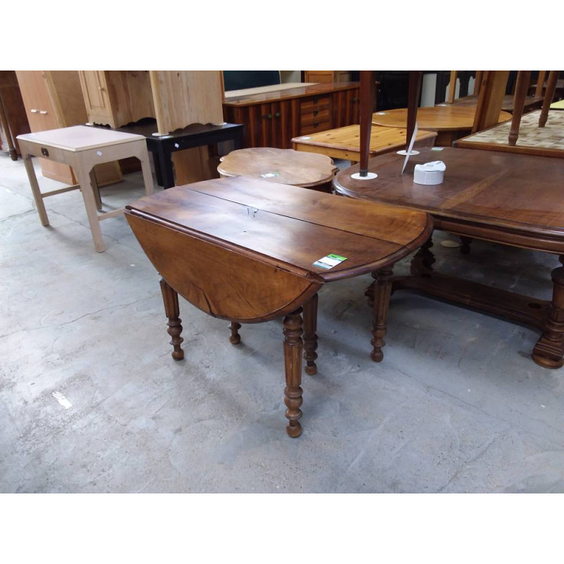 TABLE A VOLETS 6 PIEDS125 CM + 5 ALLONGES 50CM