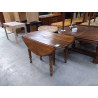 TABLE A VOLETS 6 PIEDS125 CM + 5 ALLONGES 50CM