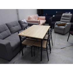 TABLE ET 4 CHAISES LOKA