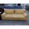 CANAPE CUIR JAUNE