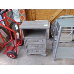 CHEVET NICHE GRIS 