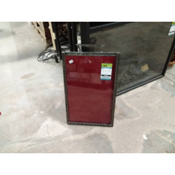 CADRE METAL FOND ROUGE