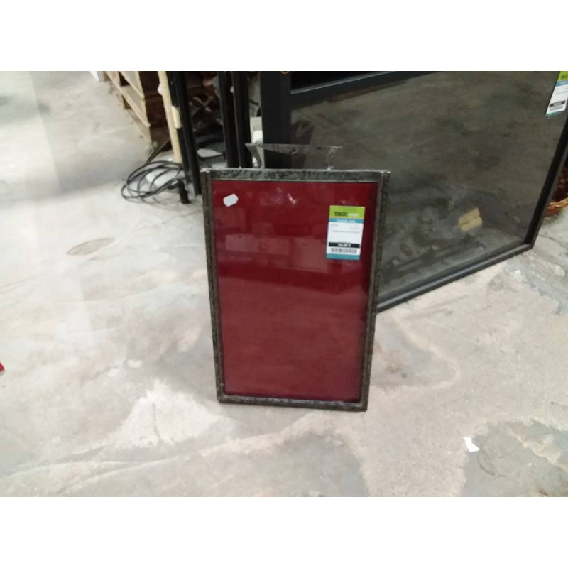 CADRE METAL FOND ROUGE