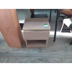 CHEVET GRIS 1 TIROIR