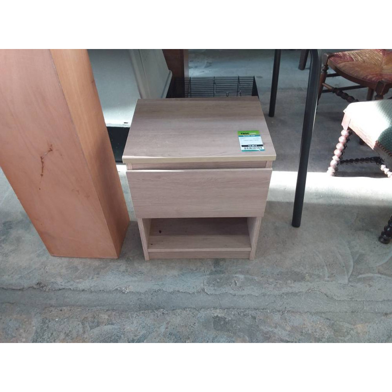 CHEVET GRIS 1 TIROIR