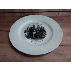 ASSIETTE SCENE TRAIN BOCH