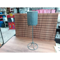 BOUGEOIRE METAL BLEU 