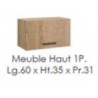 MEUBLE HAUT SURHOTTE 1 PORTE 60 CM - ALPAGA