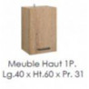 MEUBLE HAUT 1 PORTE 40 CM - ALPAGA