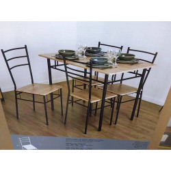 TABLE ET 4 CHAISES LOKA
