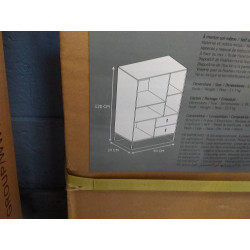 BIBLIOTHEQUE BOIS ET METAL ABBOTT