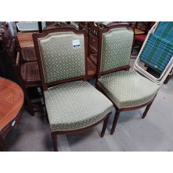 PAIRE DE CHAISE VERTE