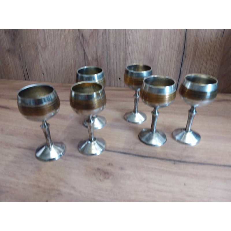 6 VERRES METAL 