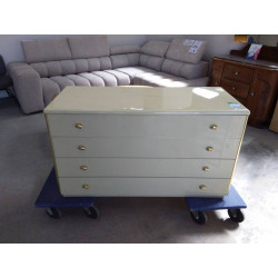 COMMODE 3 TIROIRS BLANCHE