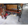 CONSOLE FER DESSUS VERRE